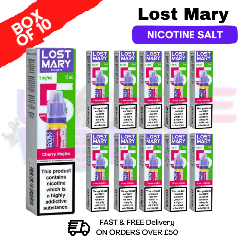 Cherry Mojito Lost Mary Nic Salt BOX OF 10