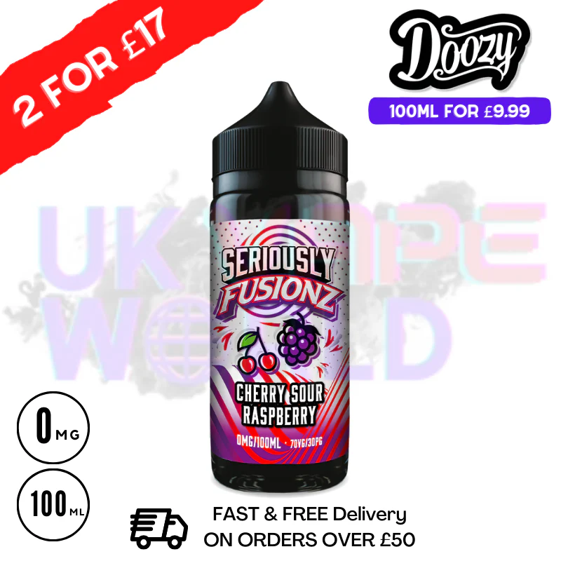 Cherry Sour Raspberry Doozy eJuice Shortfill 100ML Eliquid
