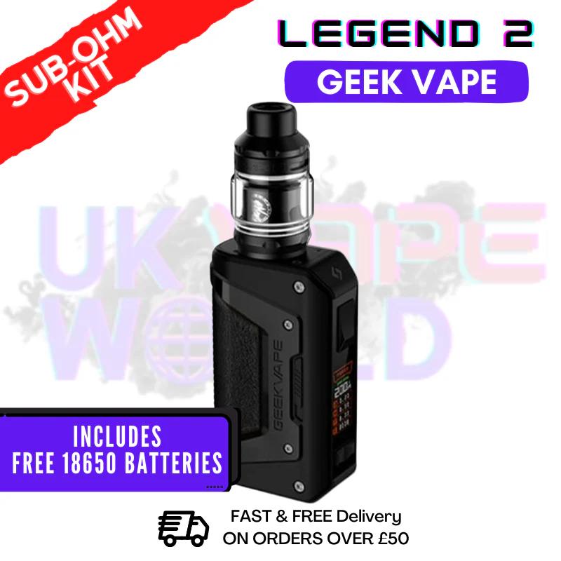Classic Black GeekVape Aegis Legend 2 L200 Sub Ohm Kit - ONLY £44.99