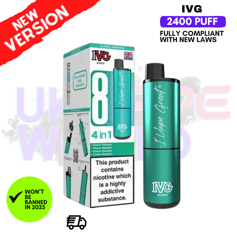 Classic Menthol IVG 2400 Prefilled Pod Kit