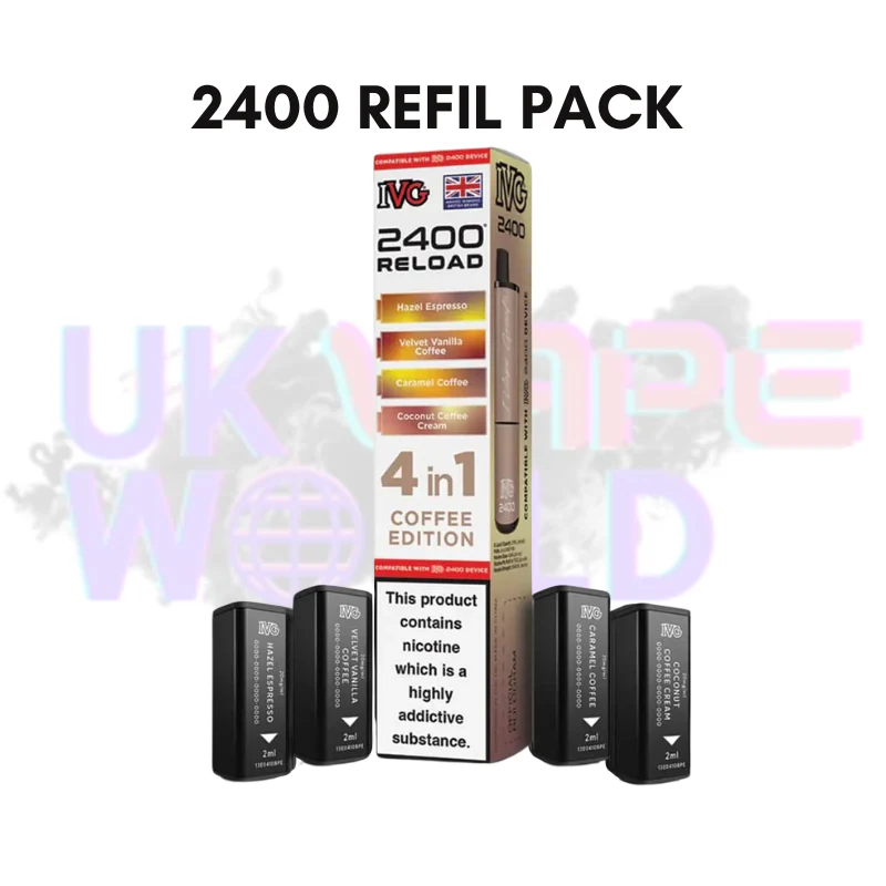 Coffee Edition IVG 2400 RELOAD Pods - Box Of 10 - Image 2