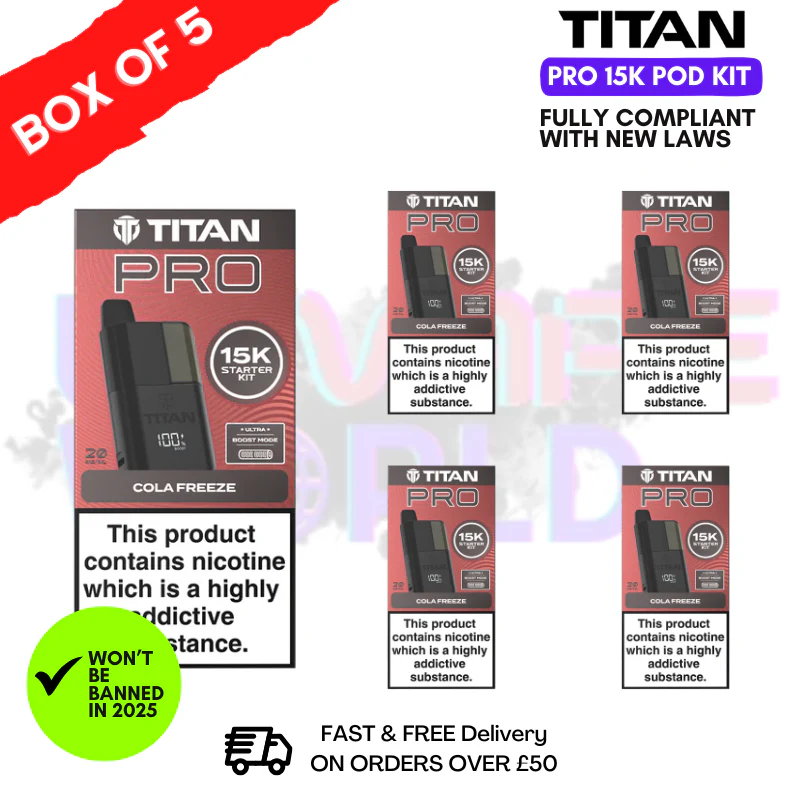 Cola Freeze Titan Pro 15K Pod Kit Box of 5