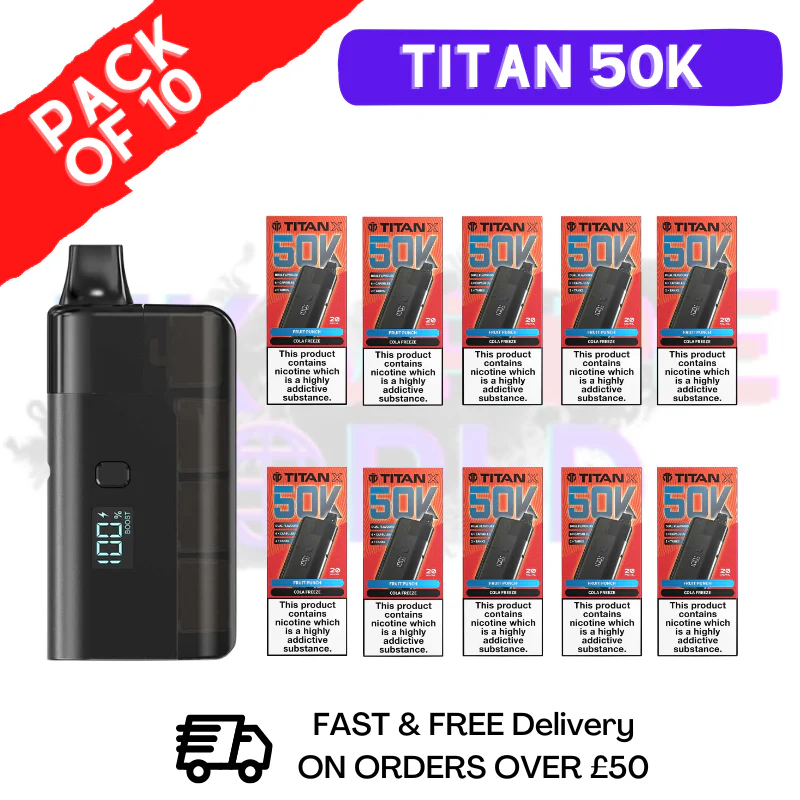 Cola Freeze Titan X 50000 Puff Pod Kit Box Of 10