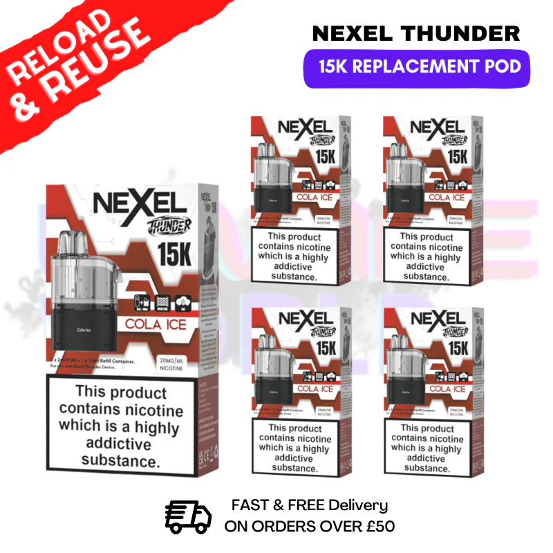 Cola ICE Nexel 15K REPLACEMENT PODS BOX OF 5