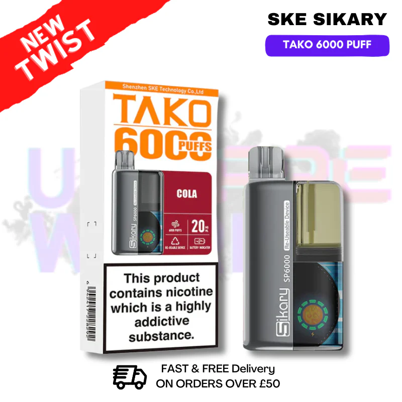 Cola SKE SIKARY 6000 PUFF 6K Prefilled Kit