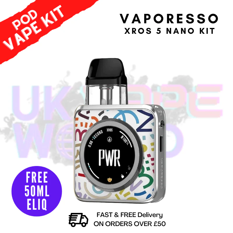 Color Burst Vaporesso Xros 5 NANO Pod Kit + 50mL Eliquid