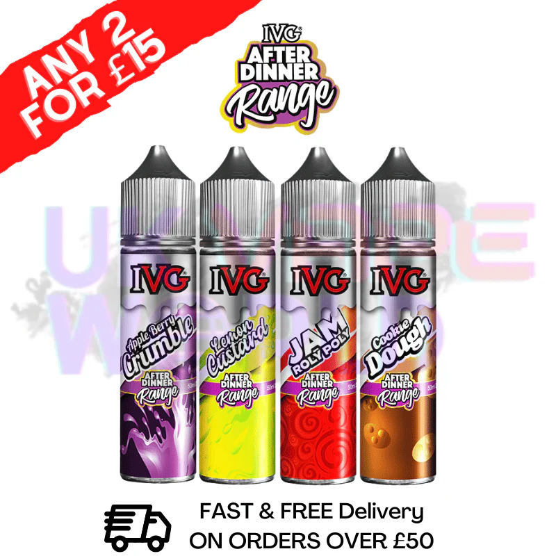 Cookie Dough IVG Shortfill Juice 50ML Eliquid - AFTER DINNER RANGE - Image 2