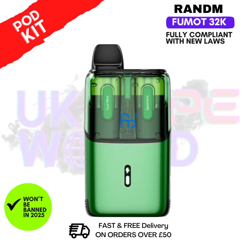 Cool Mint RandM Fumot Ultra 32K T32000 Pod Kit