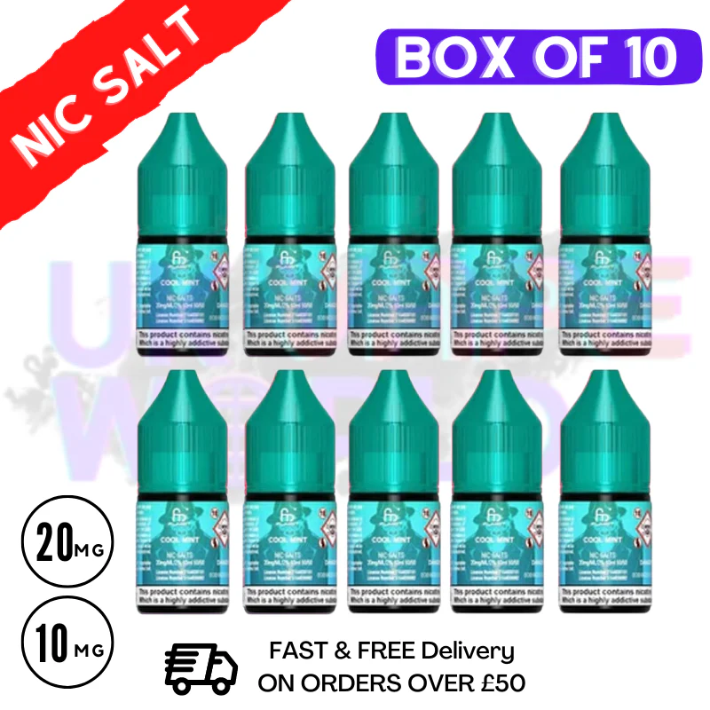 Cool Mint RandM Tornado 7000 Nic Salt BOX OF 10