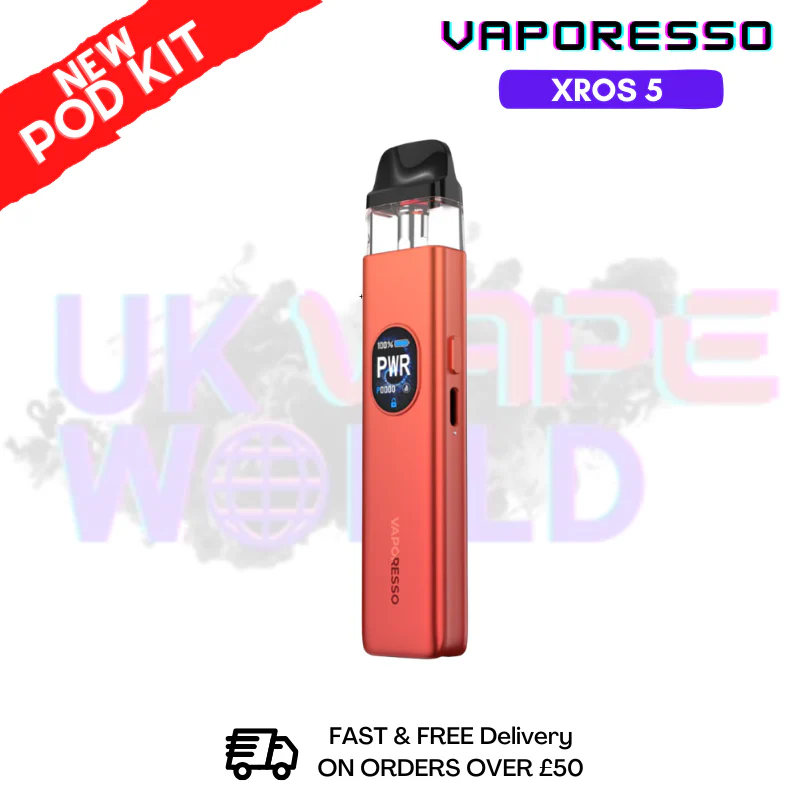 Coral Red Vaporesso Xros 5 Pod Vape Kit