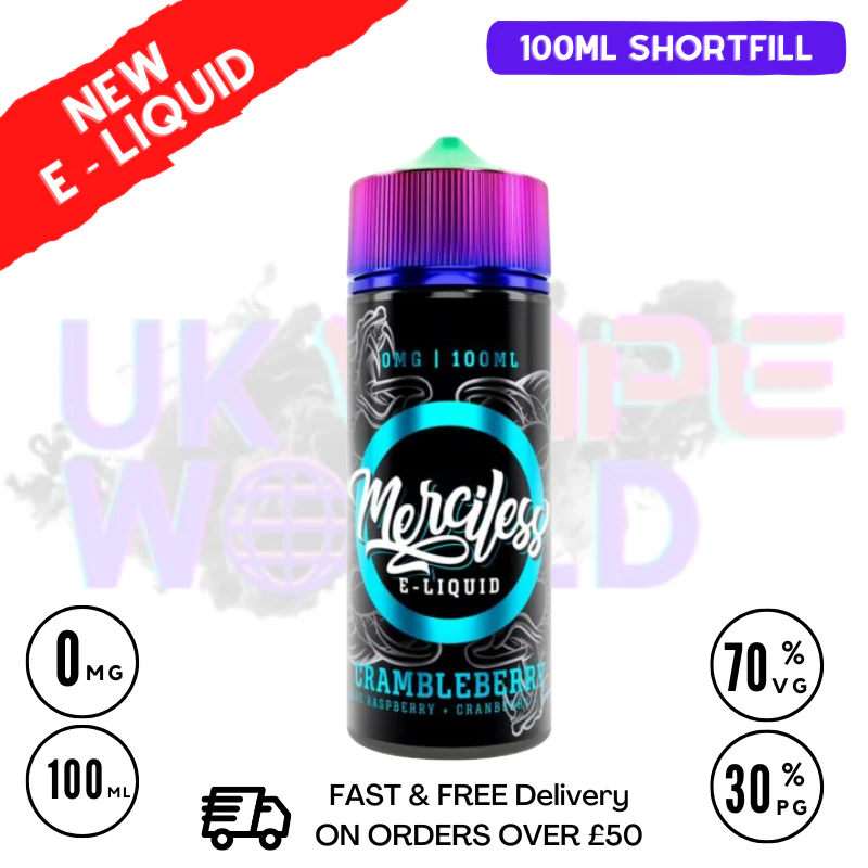 Cramble Berry Merciless Shortfill Juice 100ML Eliquid