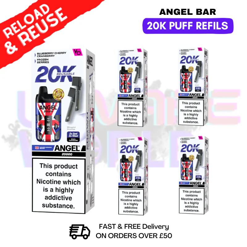 crown edition  Angel Bar 20K REPLACEMENT PODS Box Of 5