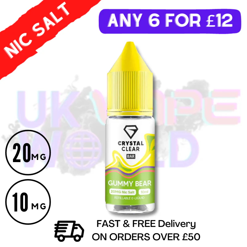 Crystal Clear 'Gummy Bear' Bar Nic Salt