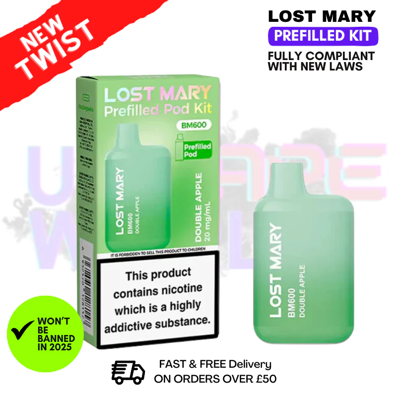 Double Apple Lost Mary BM600 Prefilled Pod Kit