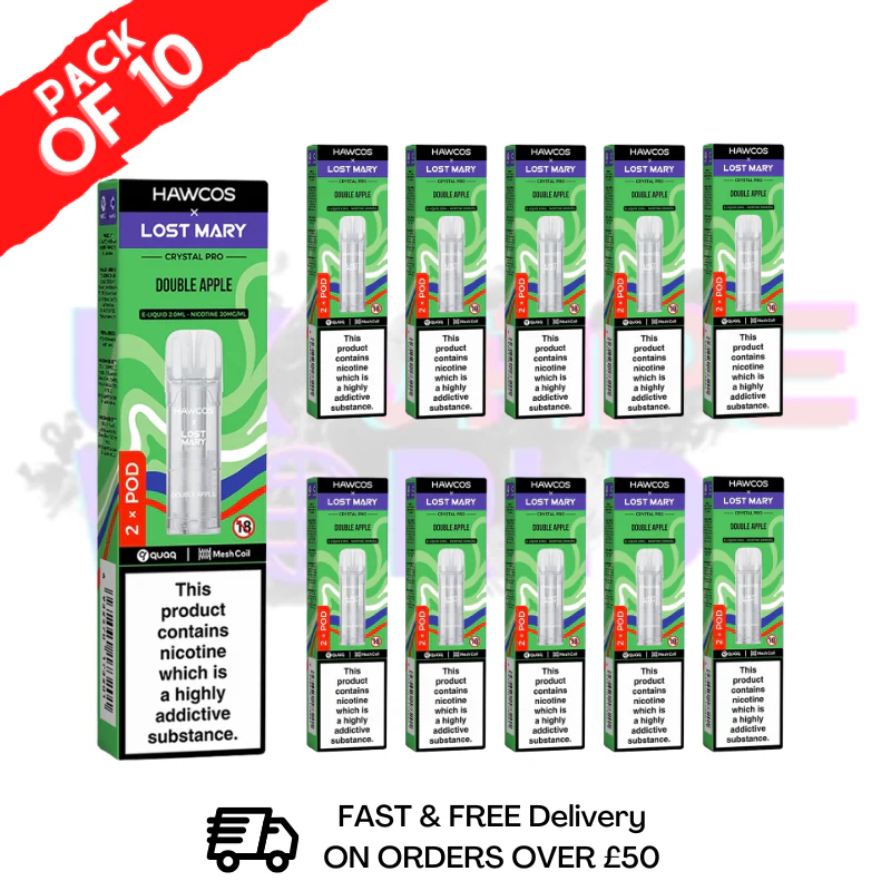 Double Apple Lost Mary Crystal Replacement Pods Box of 10