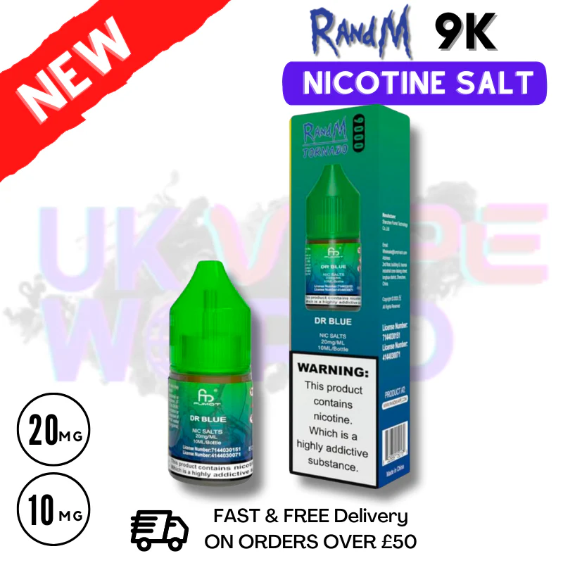 Dr Blue RandM Tornado 9000 Nic Salt 10ml eLiquid - £1.99