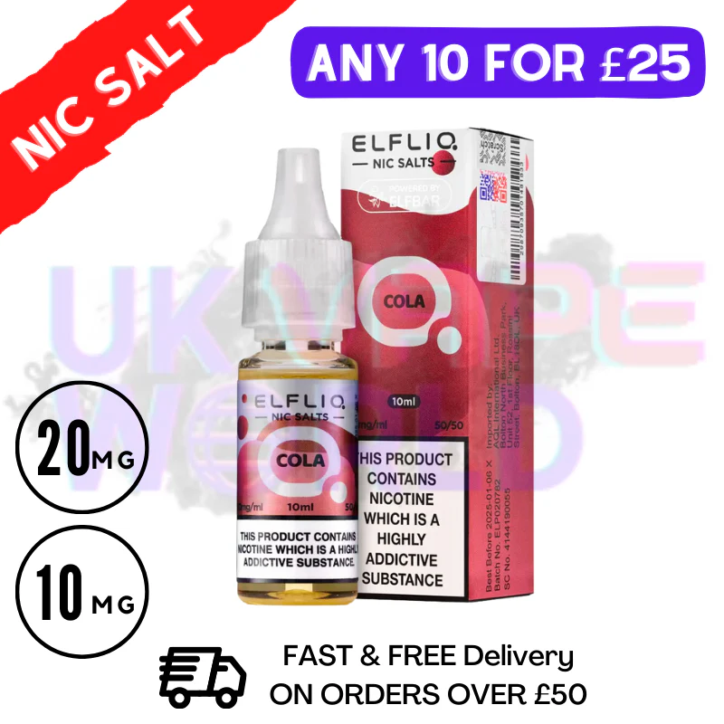 ElfLiq 'Cola' Nic Salt 10ML eLiquid
