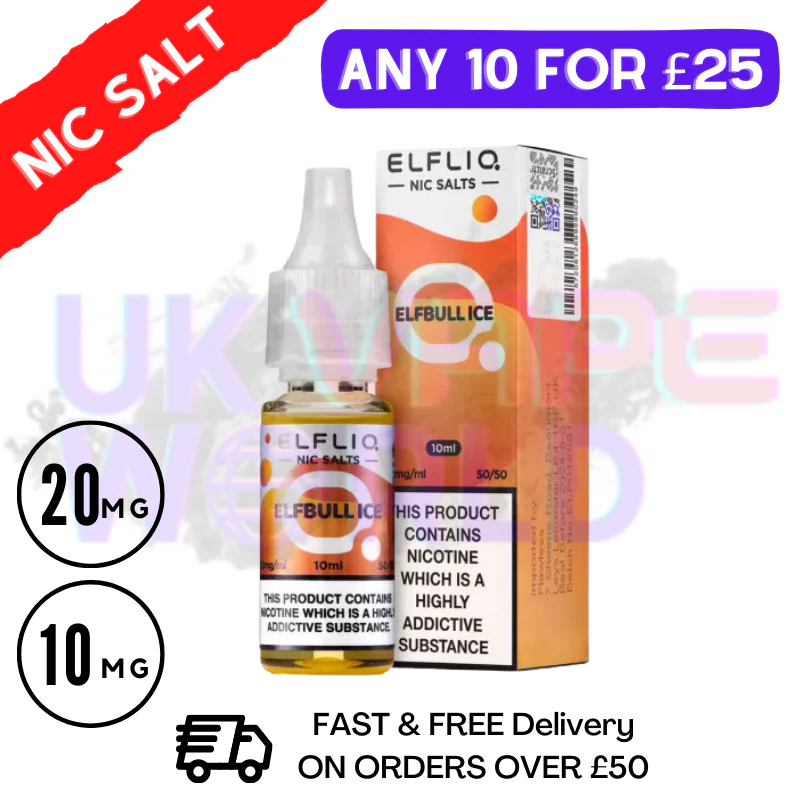 ElfLiq 'Elfbull ICE' Nic Salt 10ML eLiquid