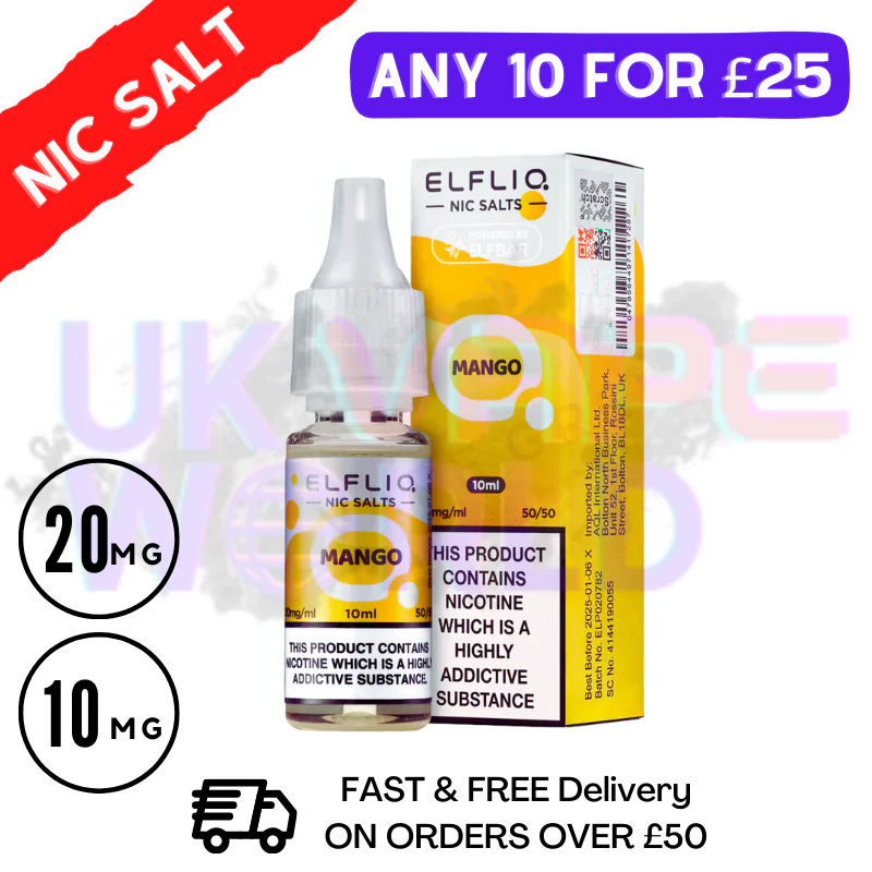 ElfLiq 'Mango' Nic Salt 10ML eLiquid