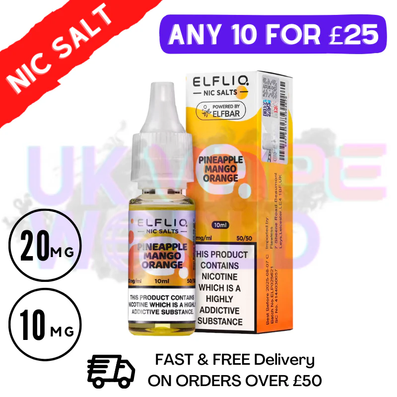 ElfLiq 'Pineapple Mango Orange' Nic Salt 10ML eLiquid