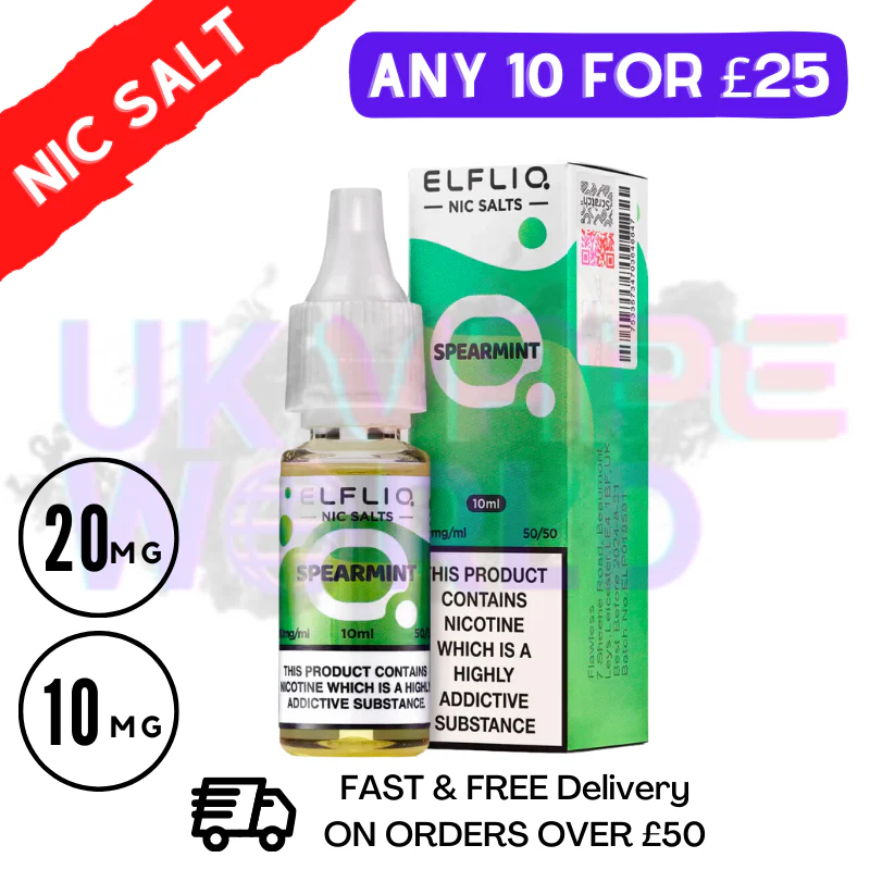 ElfLiq 'Spearmint' Nic Salt 10ML eLiquid