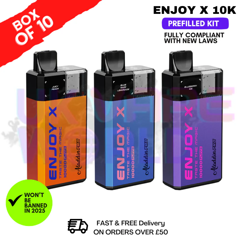 Enjoy X Ultra 10K Puff Prefilled Pod Kit BOX OF 10