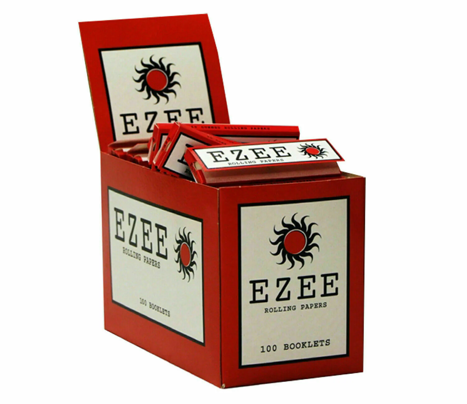 Ezee Red Standard Size Rolling Papers box of 100 Booklets - Image 2