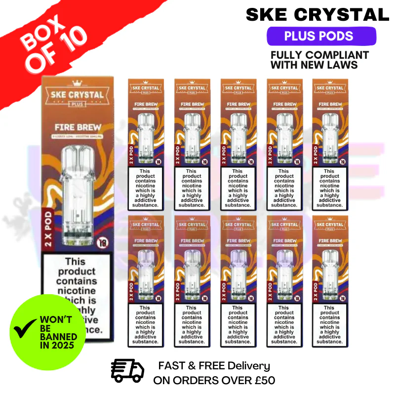 Fire Brew SKE Crystal Plus Prefilled Pod Box Of 10