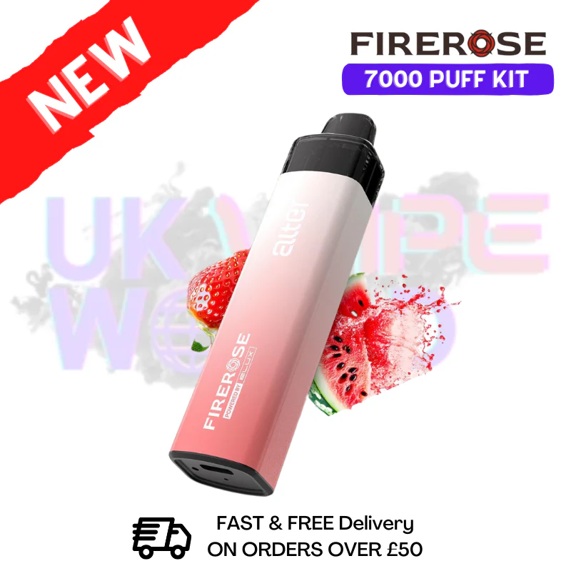 St Wt Bubblegum Elux Firerose 7K 7000 Puff Pod Kit