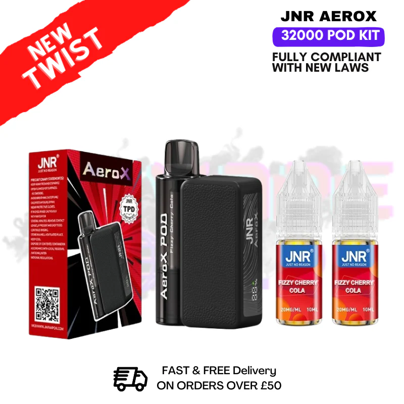 Fizzy Cherry Cola JNR AeroX 32K 32000 Puff Pod Kit