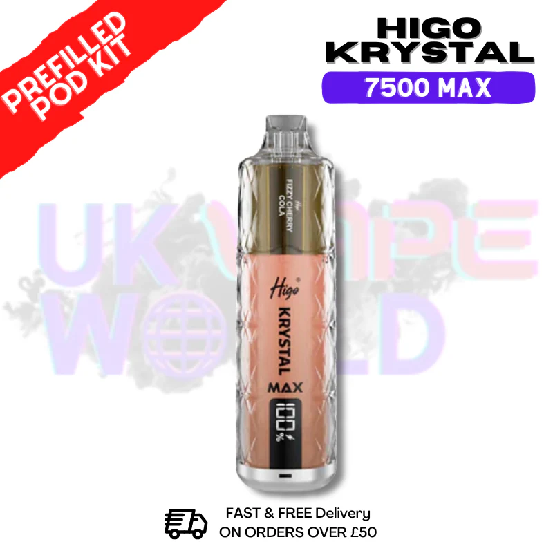 Fizzy Cherry Cola Krystal Higo 7500 Max Prefilled Pod Kit