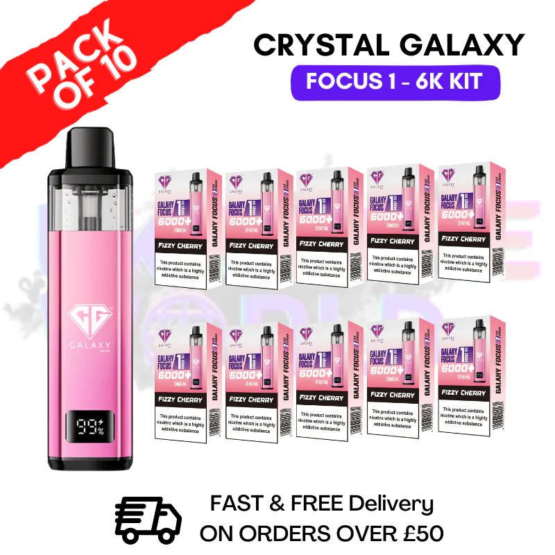 Fizzy Cherry Crystal Galaxy Focus 6K Kits Box Of 10
