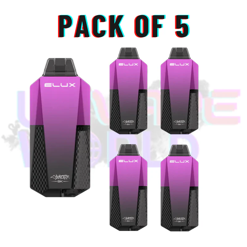 Fizzy Cherry Elux CyberOver 6000 Puff 6K Kit - Image 3