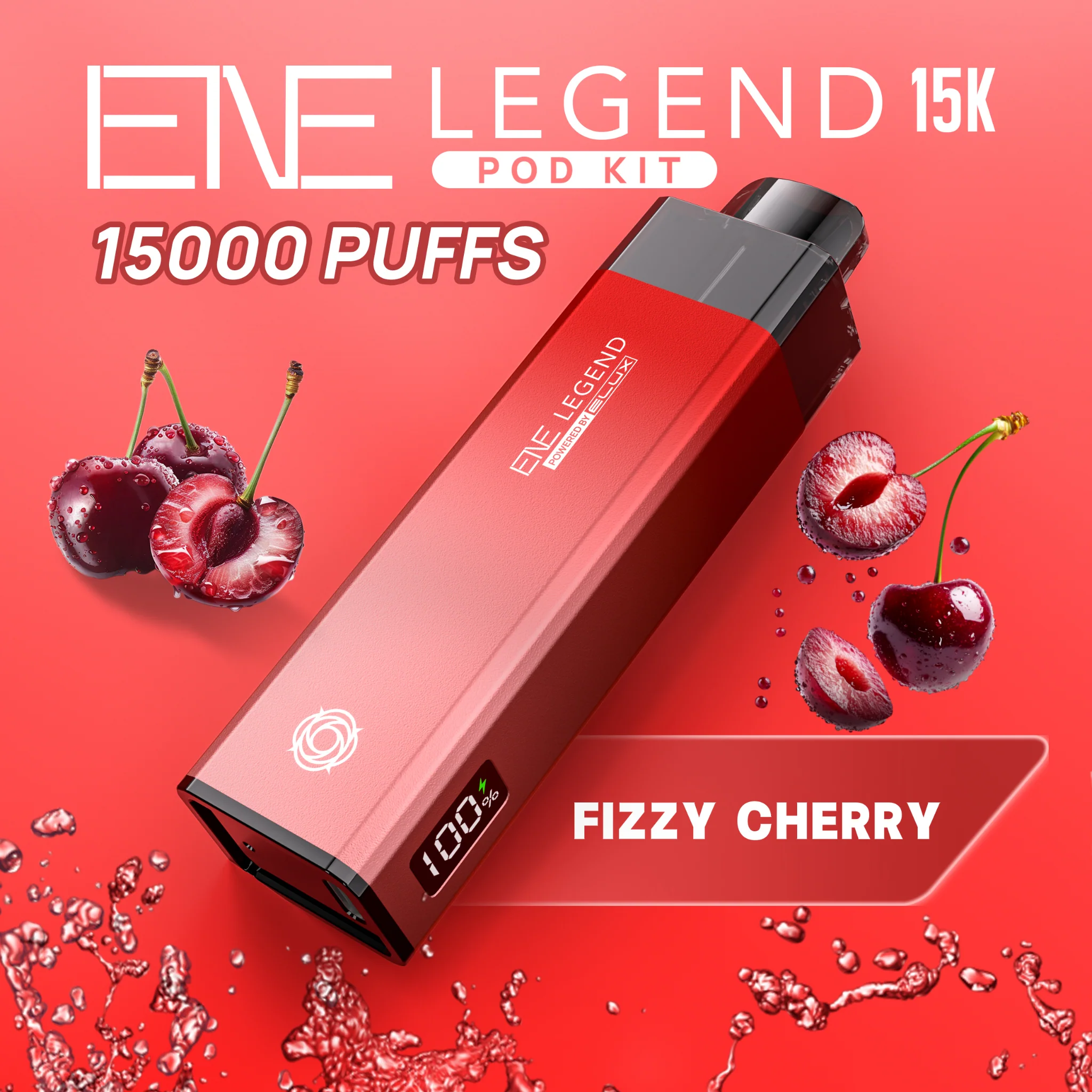 Fizzy Cherry Elux Legend 15K Puff Prefilled Pod Kit - £6.89