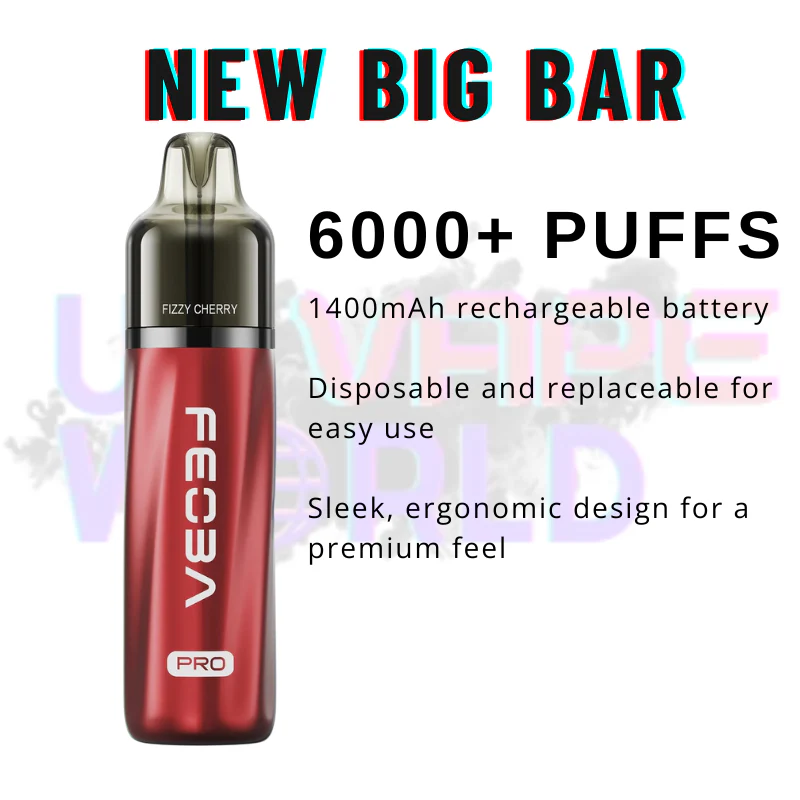 Fizzy Cherry Feoba Pro 6000 6K Puff Pod Kit - Image 2