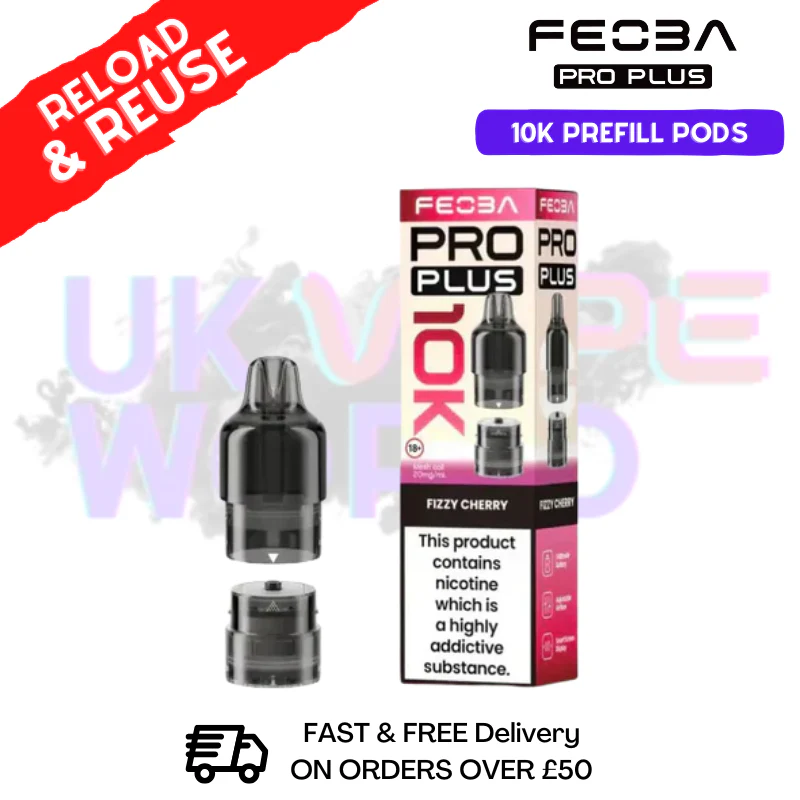 Fizzy Cherry Feoba 10K Refil Pods Pro Plus - £5.85