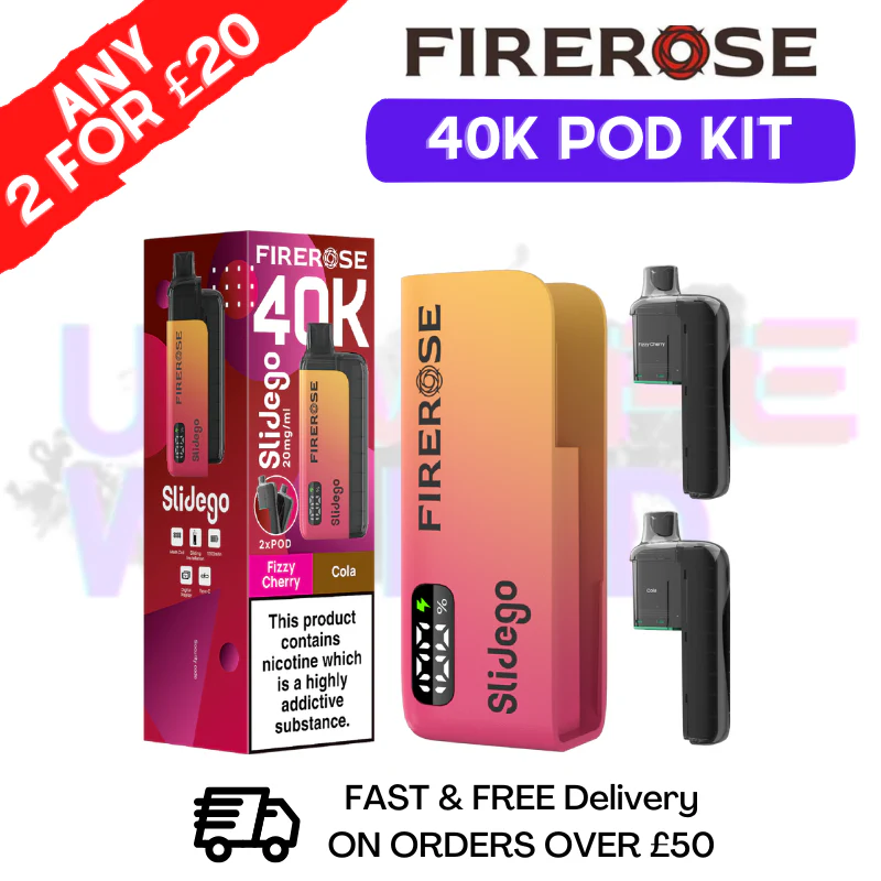 Fizzy cherry Firerose SlideGo 40K Prefilled Pod Kit