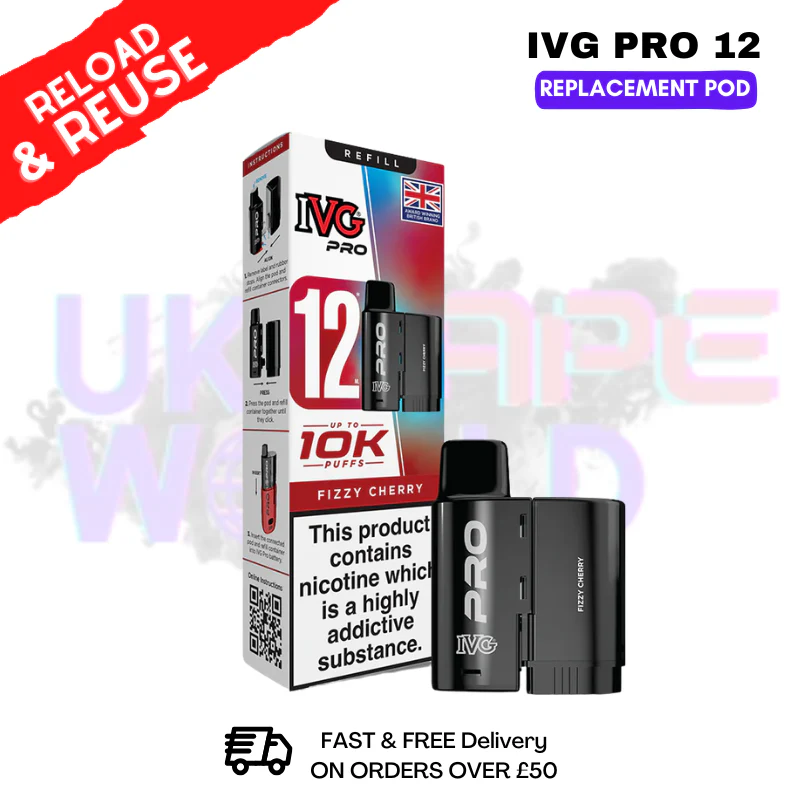 Fizzy Cherry IVG Pro 12 REFIL Pod Pack
