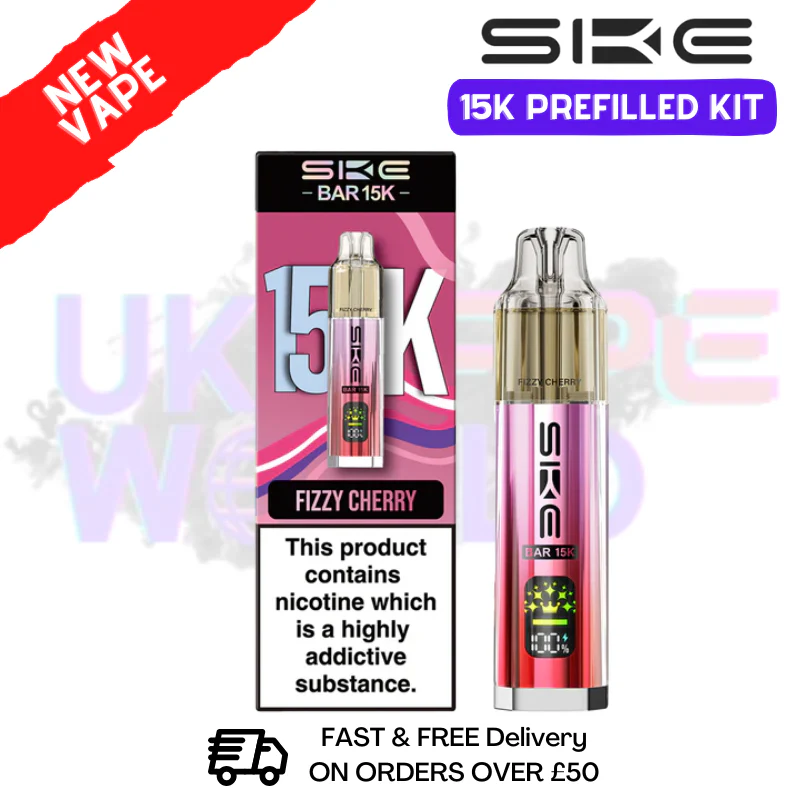 Fizzy Cherry SKE 15K Puff Prefilled Pod Kit - £8.49