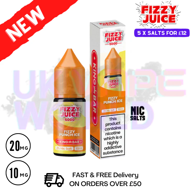 Fizzy Juice 5000 Nic Salt Fizzy Punch ICE 10ML E-liquid