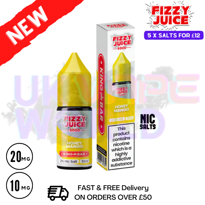 Fizzy Juice 5000 Nic Salt Honey Mango 10ML E-liquid