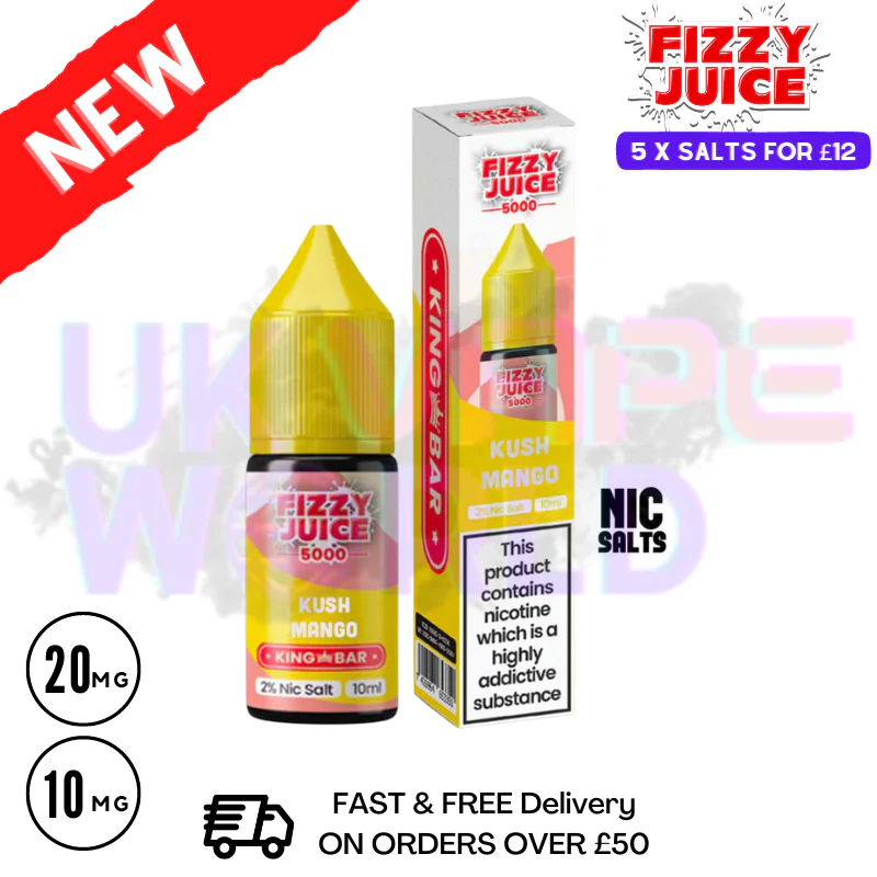Fizzy Juice 5000 Nic Salt Kush Mango 10ML E-liquid