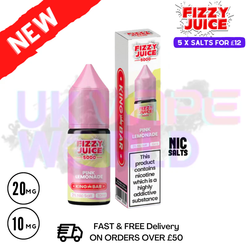 Fizzy Juice 5000 Nic Salt Pink Lemonade 10ML E-liquid