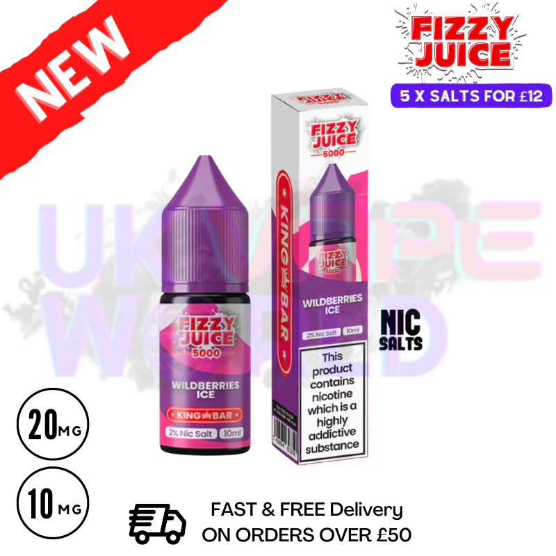 Fizzy Juice 5000 Nic Salt Wildberries ICE 10ML E-liquid