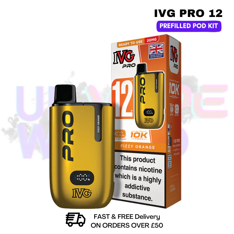 Fizzy Orange IVG Pro12 Prefilled Pod Kit