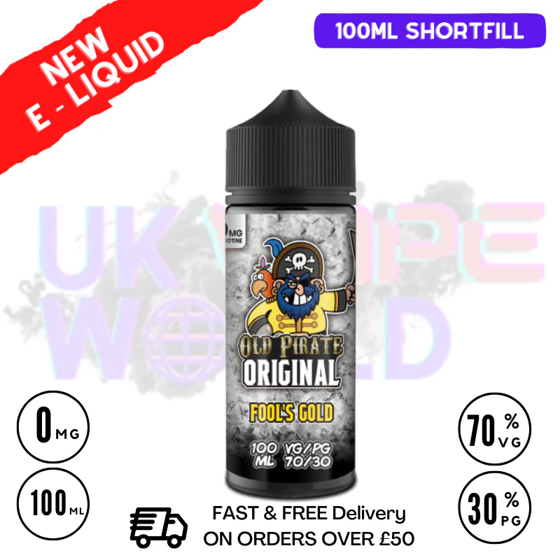 Fools Gold Old Pirate Original 100ML Eliquid