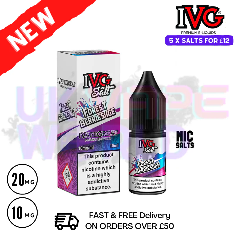 Forest Berries ICE IVG Salt 10ml Nic Eliquid