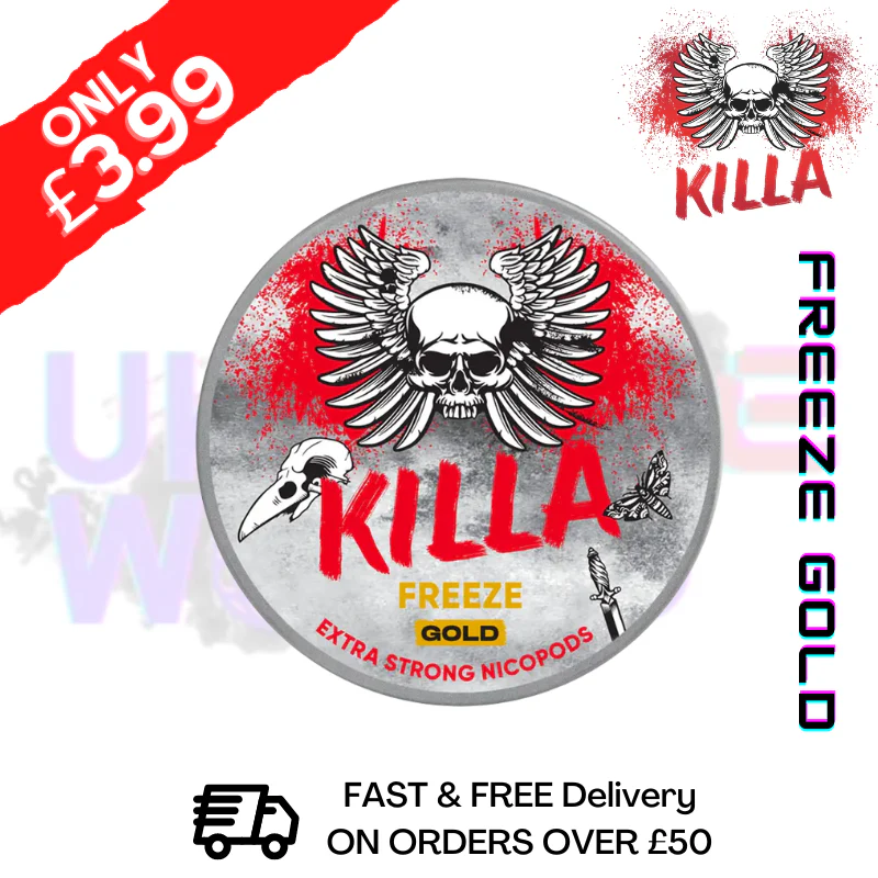 Freeze Gold Killa Nicotine Pouches NicoPod Nic Pouch (16.5mg)