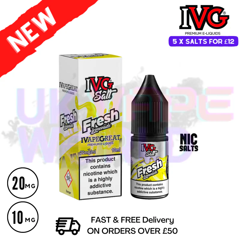 Fresh Lemonade IVG Salt 10ml Nic Eliquid