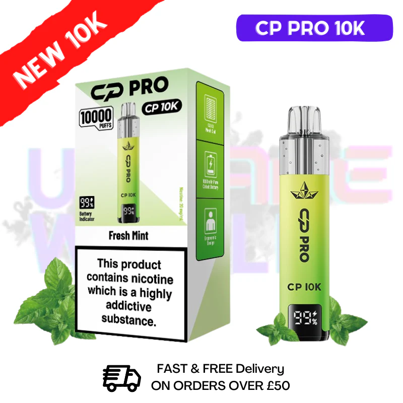 Fresh Mint CP Pro 10K Puff Pod Kit